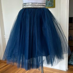 Blue Tutu Ballerina Skirt, Size Small/Medium